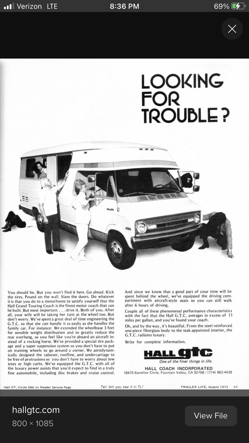 Picture 3/55 of a 1973 Dodge Hall GTC for sale in Flagstaff, Arizona