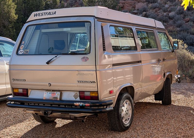 Picture 3/26 of a 1987 Vanagon GL Full Camper, new Subaru 2.5, FRONT DASH AC for sale in Springdale, Utah