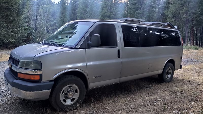 Picture 1/17 of a 2005 Chevy Express 3500 Extended Passenger Van for sale in Sacramento, California