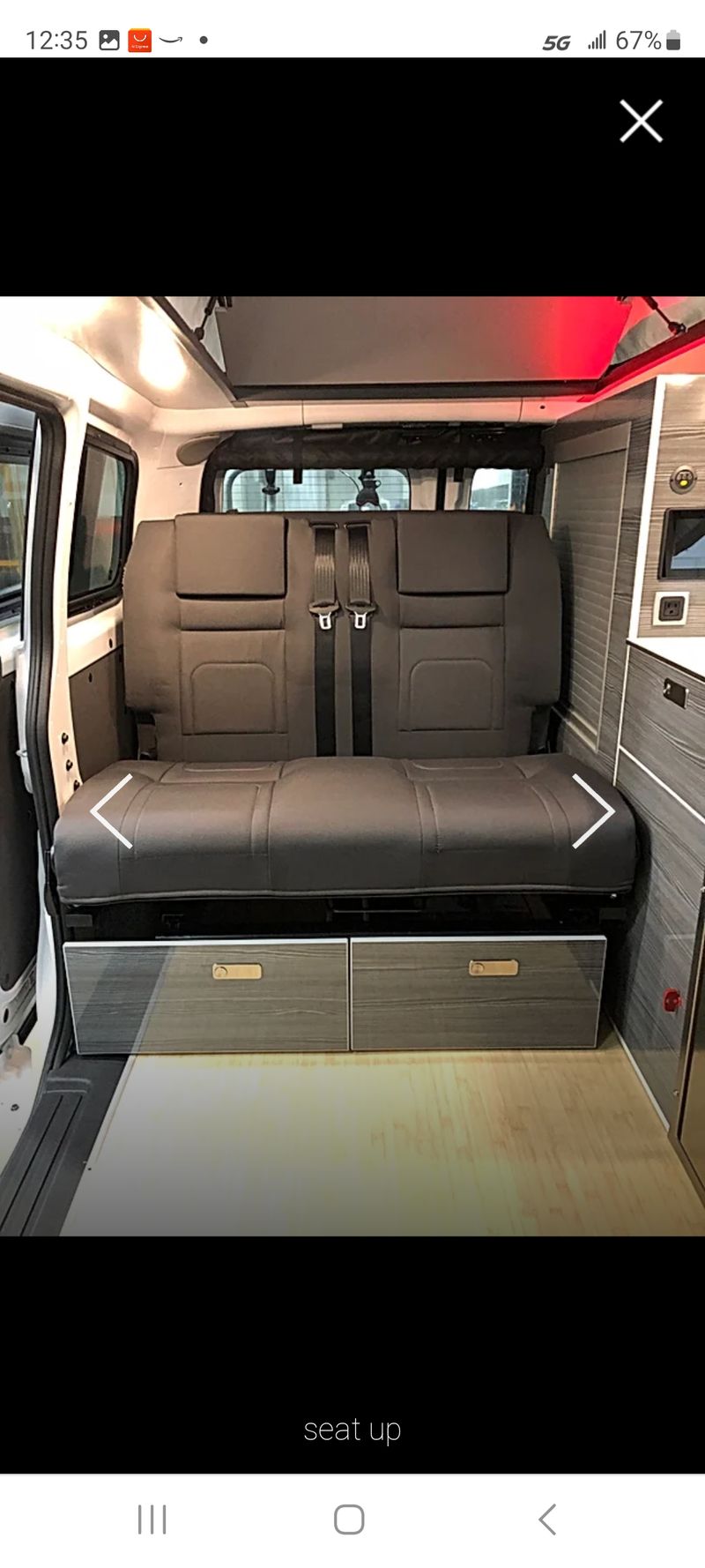 Picture 5/19 of a 2021 Recon Envy Nissan NV200 Pop Top  Camper  for sale in Buffalo, New York
