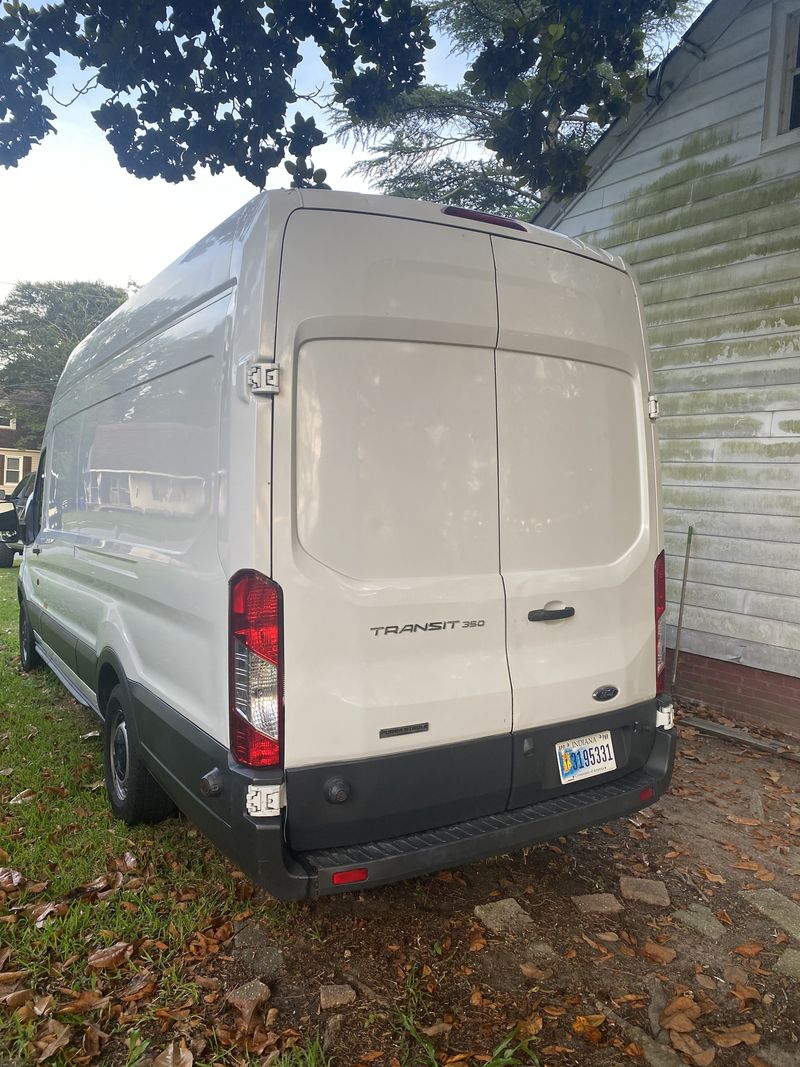 Picture 1/12 of a 2016 diesel transit van cargo 350 LWB high roof for sale in Portsmouth, Virginia