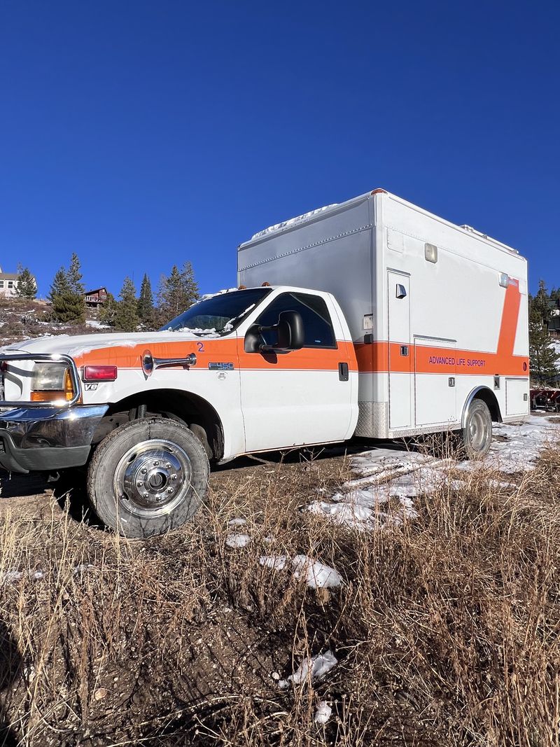 Picture 1/20 of a 1999 ford f 450 4x4 ambulance body rv conversion for sale in Silverthorne, Colorado