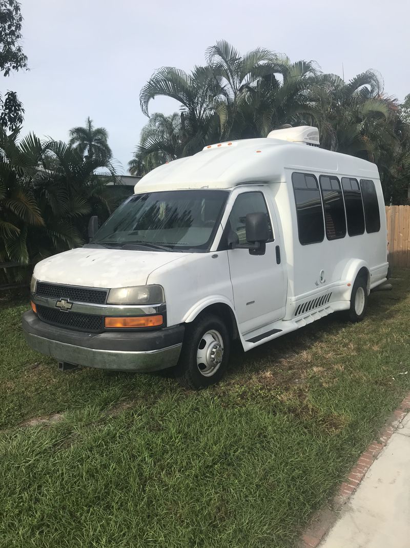 Picture 1/22 of a Chevy Express 3500 Turtle top Shuttle bs Rv Conversion for sale in North Fort Myers, Florida