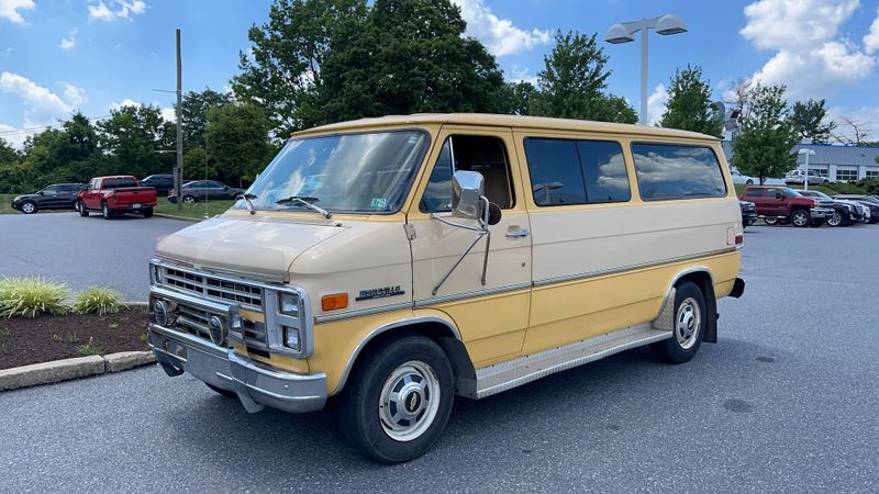 Picture 1/19 of a 1985 Chevrolet Beauville G-30 Converted Yellow Van for sale in Danvers, Massachusetts