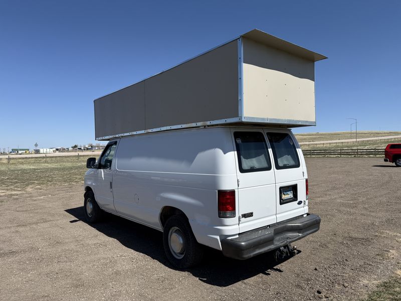 Picture 3/42 of a 2005 Ford E350 Camper Van w/ DIY Cabover Hightop for sale in Gillette, Wyoming