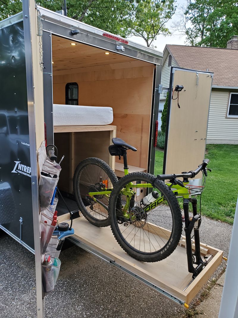 Picture 1/21 of a 6 FT x 12 FT Mountain Bike Micro Camper (or Road Bike)   for sale in Severna Park, Maryland