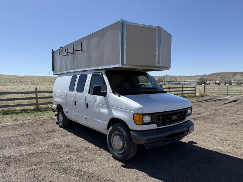 Picture 2/42 of a 2005 Ford E350 Camper Van w/ DIY Cabover Hightop for sale in Gillette, Wyoming