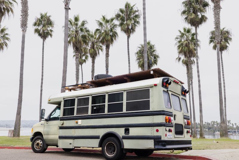 Picture 1/10 of a Off Grid Diesel Skoolie Conversion - Roof Deck - Turn Key for sale in San Diego, California