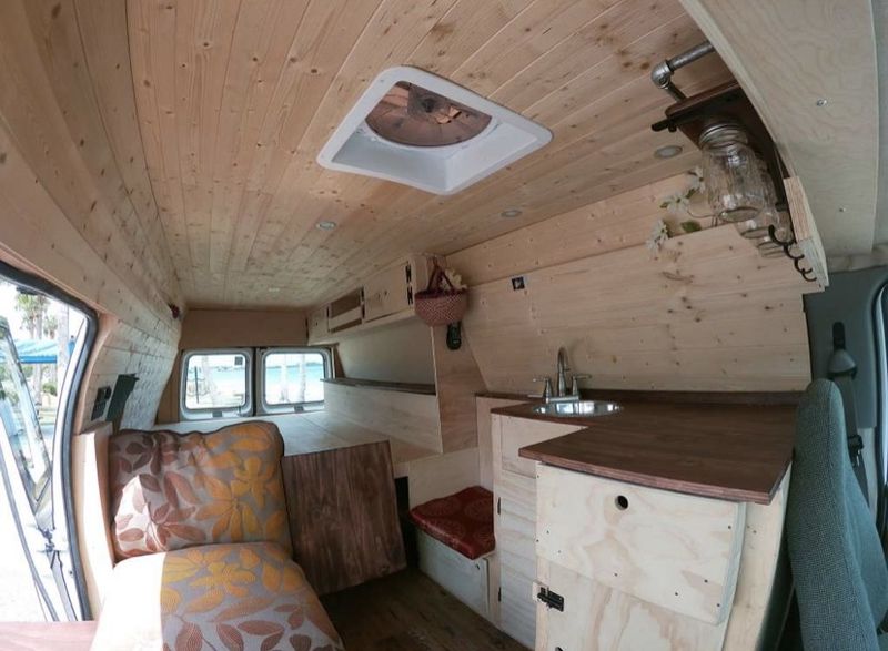 Picture 5/13 of a Ford Econoline Camper Van w/ Cozy Cabin Feel for sale in Eugene, Oregon