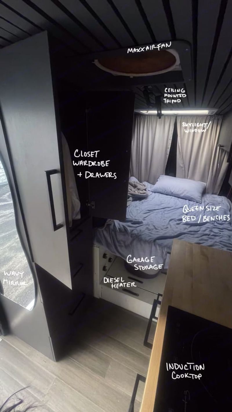 Picture 1/24 of a OffGrid Camper Van For Sale or MONTHLY LEASE Ram Promaster for sale in North Aurora, Illinois