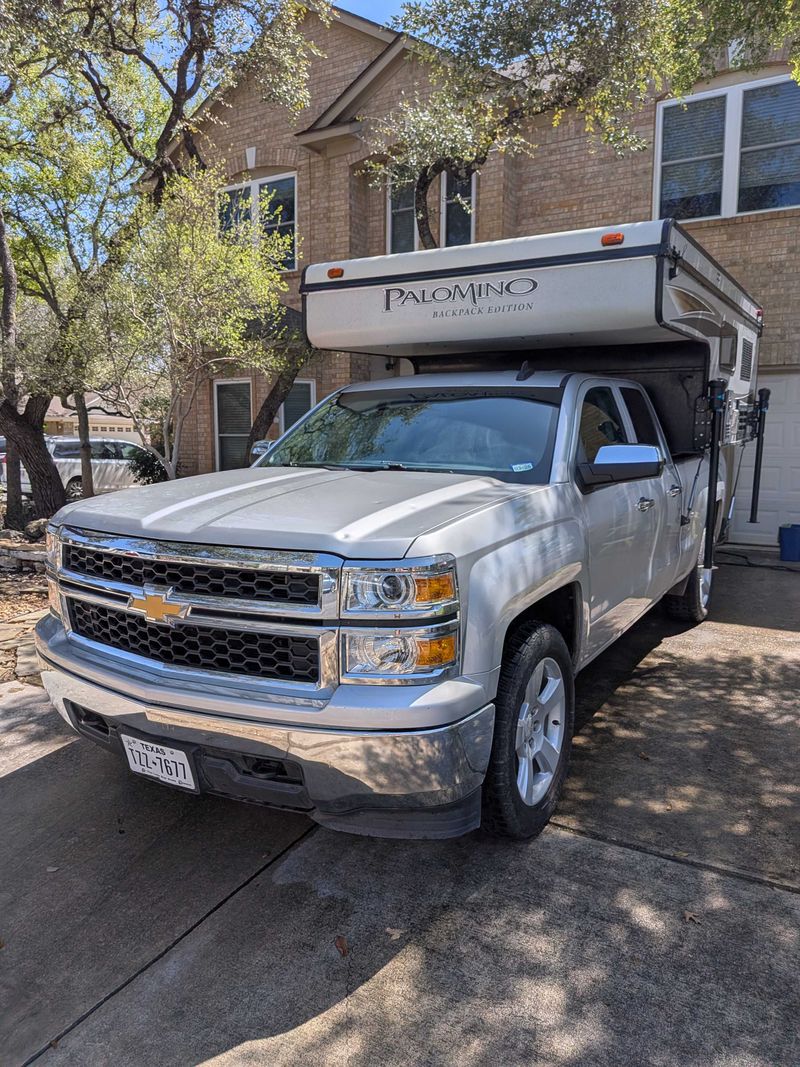 Picture 1/43 of a Adventure-Ready Truck Camper – 2015 Silverado 4x4 + 2017 Pal for sale in San Antonio, Texas