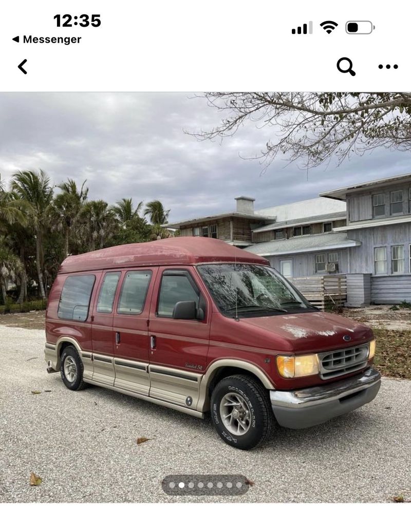 Picture 1/13 of a 1999 Ford E150 Passenger Van with high top  for sale in Sarasota, Florida