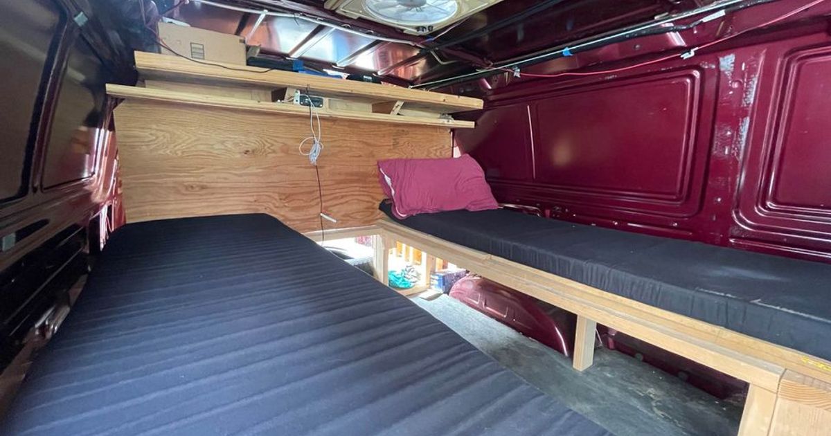 Camper Van For Sale Homemade full camper setup from Ford E350 van