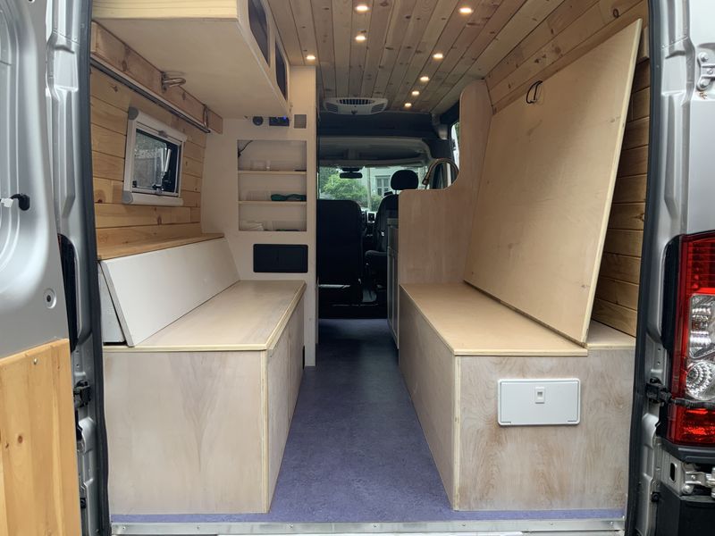 Picture 3/23 of a 2020 Custom knotty pine camper van with low miles  for sale in Wethersfield, Connecticut