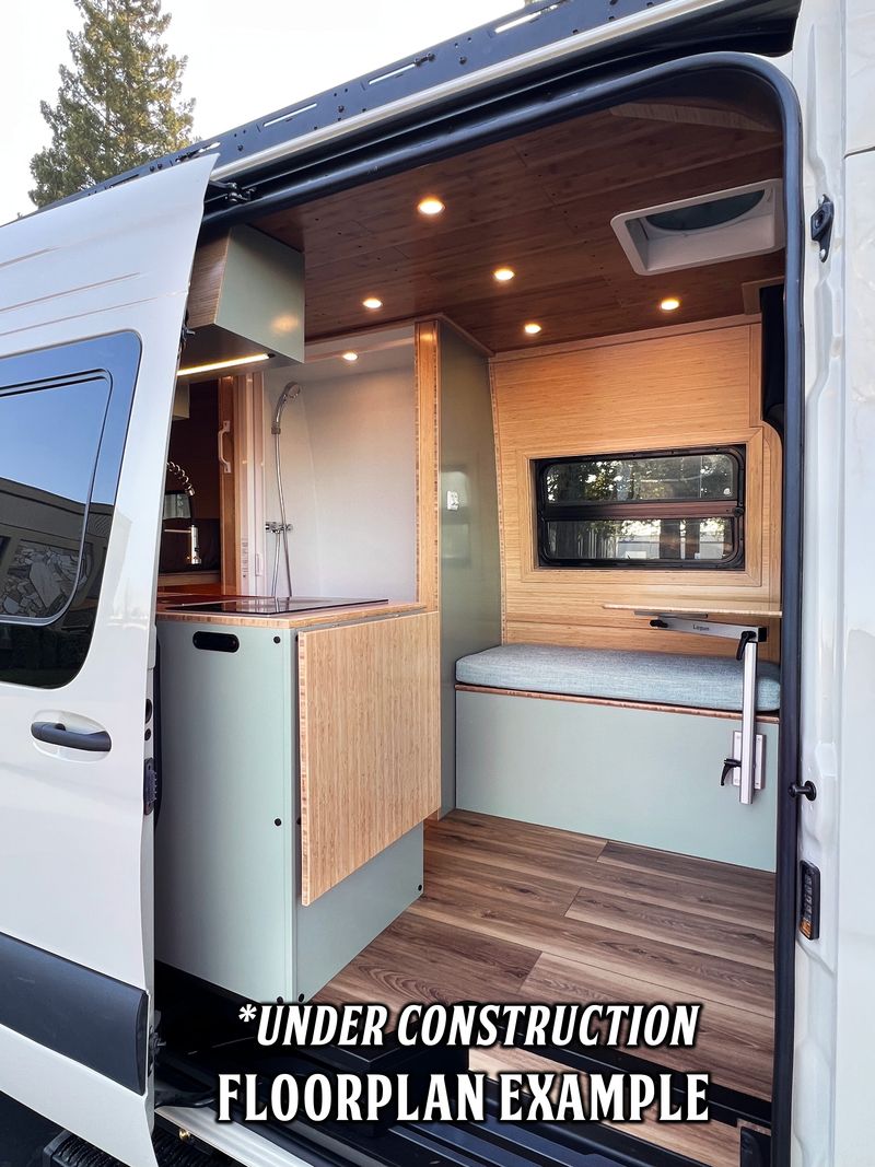 Picture 3/13 of a AWD New 23ft Mercedes Campervan with Shower, AC, Heater for sale in Rancho Cordova, California