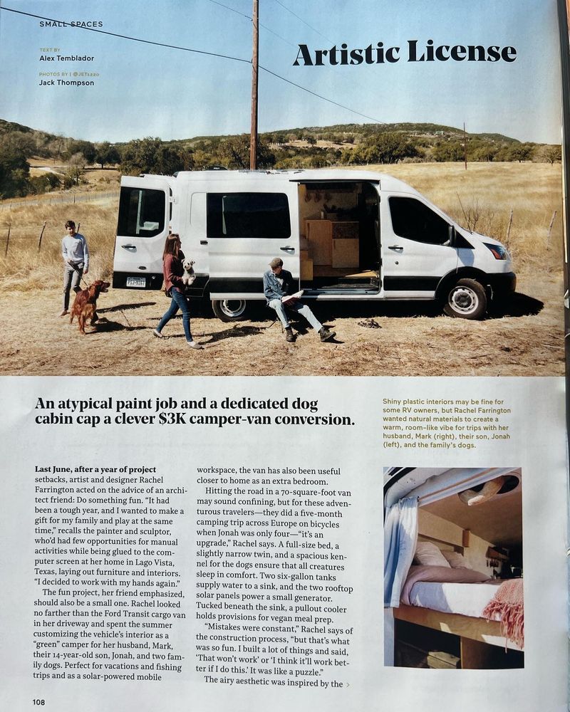 Picture 5/16 of a 2019 Ford Transit 250 Extended, mid-roof featured in Dwell for sale in Austin, Texas