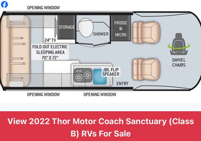 Picture 4/25 of a 2022 Thor Sanctuary 19P – Fully Upgraded Adventure Van for sale in Mission Viejo, California