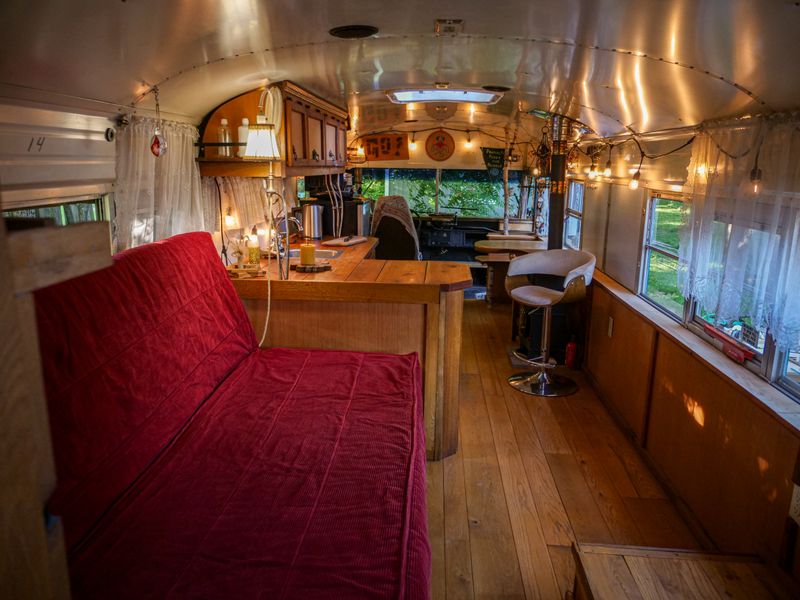 Picture 3/8 of a 1998 Bluebird International T444E Converted Skoolie  for sale in Barnardsville, North Carolina