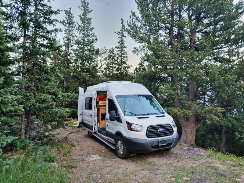 Picture 1/13 of a 2018 Ford Transit 250 High Roof -Lowered price for sale in Colorado Springs, Colorado