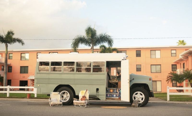 Picture 1/17 of a blue bird bus 🌻🐦🌱 for sale in Saint Petersburg, Florida