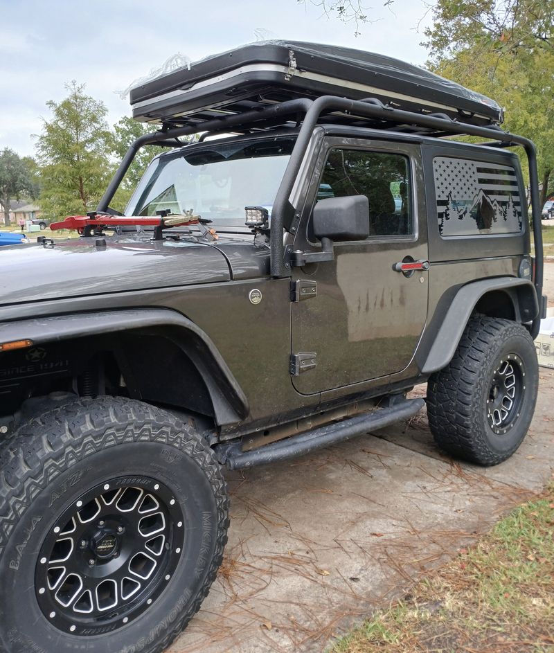 Picture 3/23 of a 4WD Jeep Wrangler with Roof Top Tent for sale in Houston, Texas