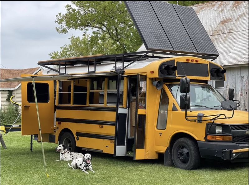 Picture 1/28 of a Off Grid Skoolie - - - Huge Shower - - -Roofdeck for sale in Mammoth Lakes, California