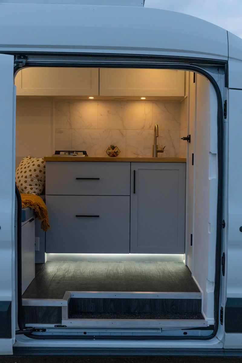 Picture 2/38 of a New Conversion, Minimalist Stealth Ford Transit High Roof for sale in San Diego, California