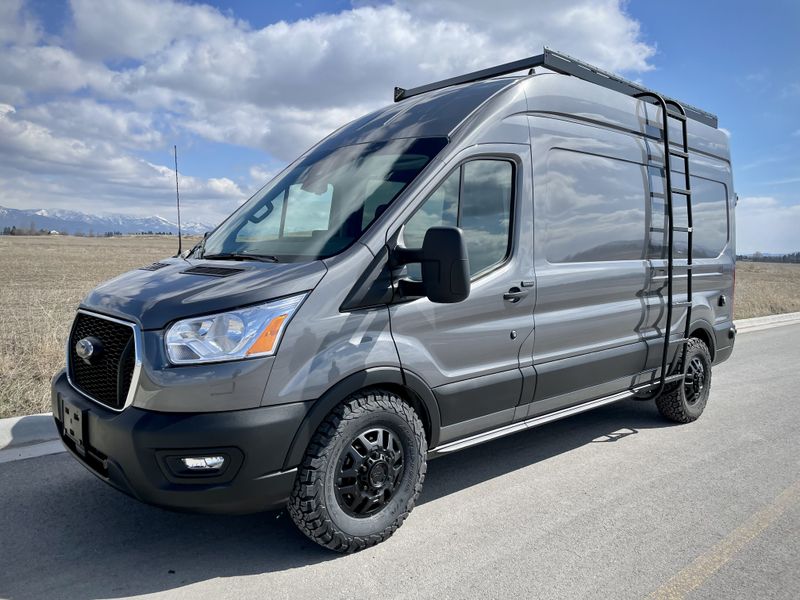 Picture 1/10 of a 2021 AWD Ford Transit 250 Ecoboost High Roof  for sale in Whitefish, Montana