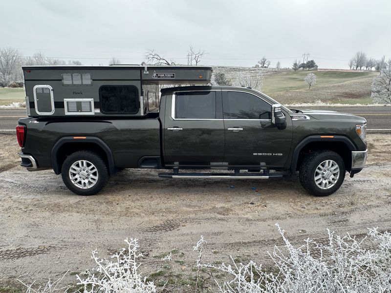 Picture 4/46 of a 2022 GMC Sierra SLT 3500 HD w/2019 Four Wheel Hawk Slide In for sale in Star, Idaho