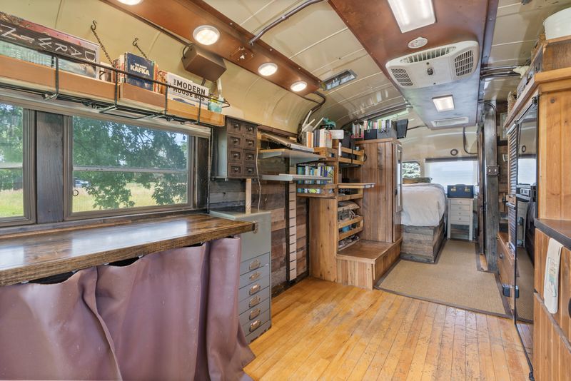 Picture 2/18 of a Unique Skoolie Home - RV Title - 1956 Ford B600 for sale in Kalona, Iowa