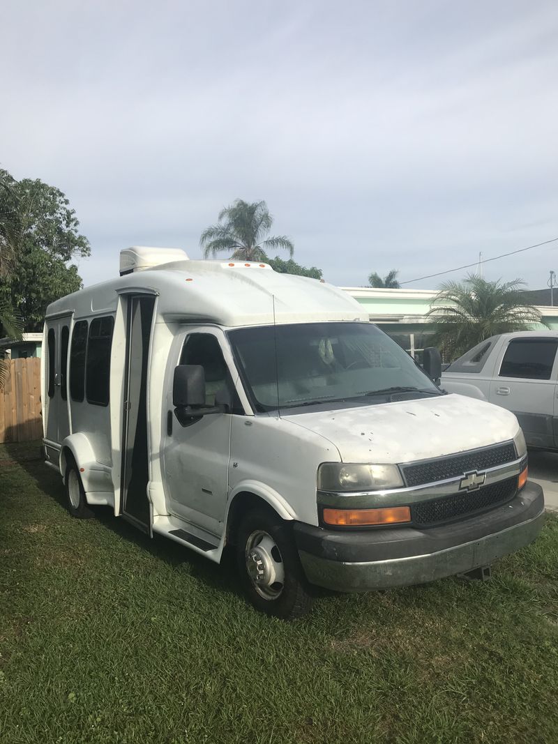 Picture 2/22 of a Chevy Express 3500 Turtle top Shuttle bs Rv Conversion for sale in North Fort Myers, Florida