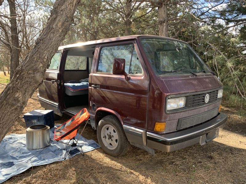 Picture 1/5 of a 1991 Vanagon tin top Burgundy power options for sale in Greeley, Colorado
