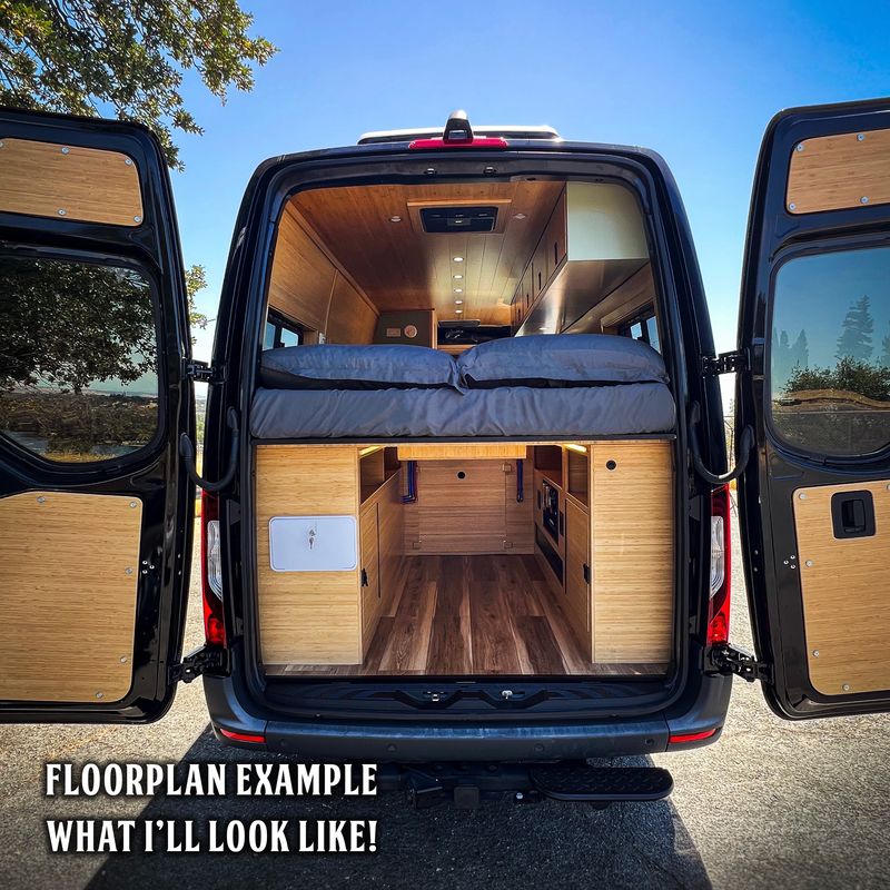 Picture 3/16 of a AWD New Mercedes Sprinter 170 Campervan with Indoor Shower! for sale in Rancho Cordova, California