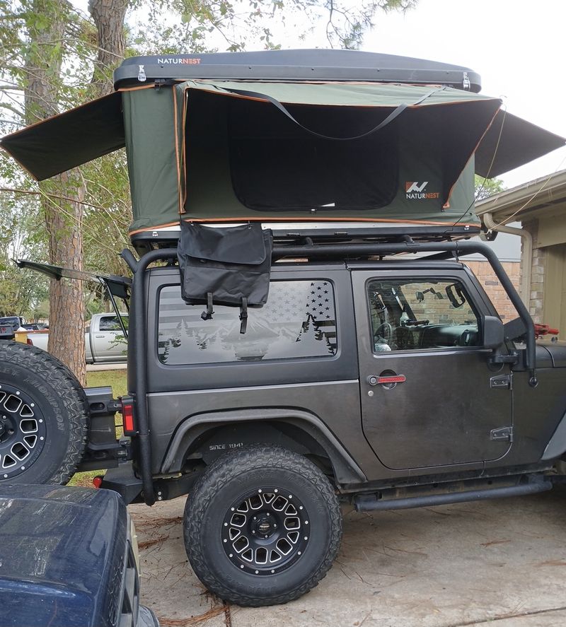 Picture 5/23 of a 4WD Jeep Wrangler with Roof Top Tent for sale in Houston, Texas