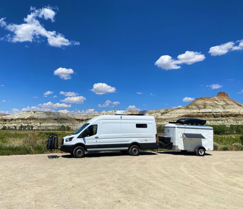 Picture 1/43 of a 2019 Ford Transit 250 EL HT 28k miles + 6x10 cargo trailer for sale in Jerome, Idaho