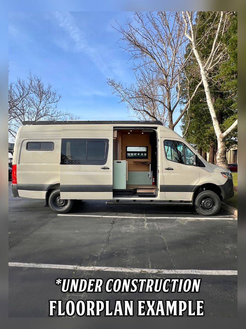 Picture 2/13 of a AWD New 23ft Mercedes Campervan with Shower, AC, Heater for sale in Rancho Cordova, California