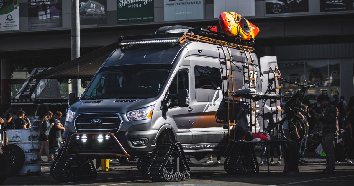 Camper Van For Sale: 2020 AWD Ford Transit Outside Van LIKE NEW