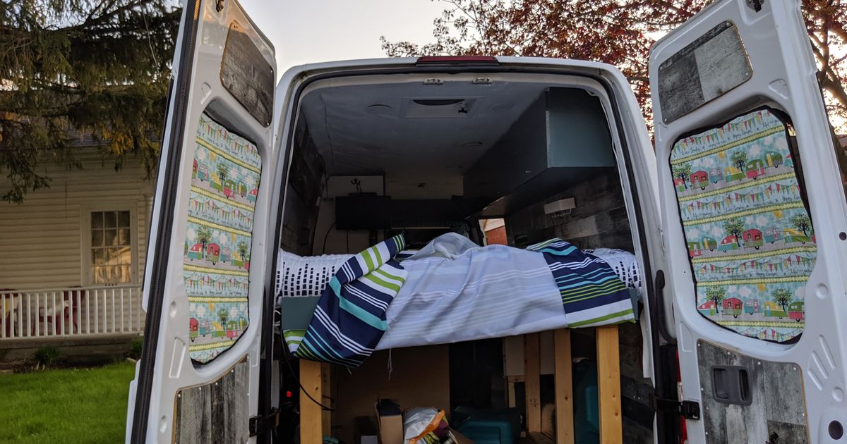 Camper Van For Sale Large Mercedes sprinter van with toilet and solar