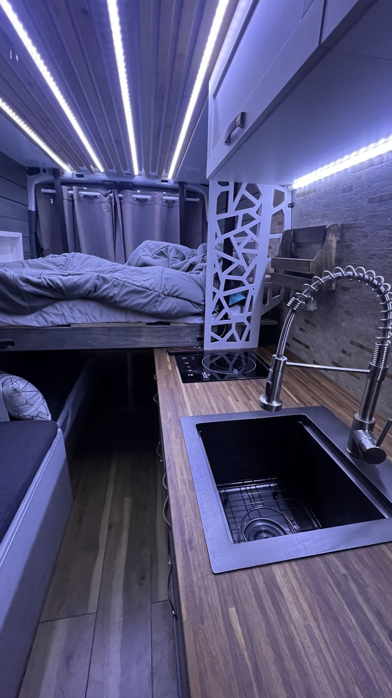 Picture 5/15 of a NEW campervan with ELEVATOR BED & indoor bathroom for 2-3 for sale in Big Bear City, California