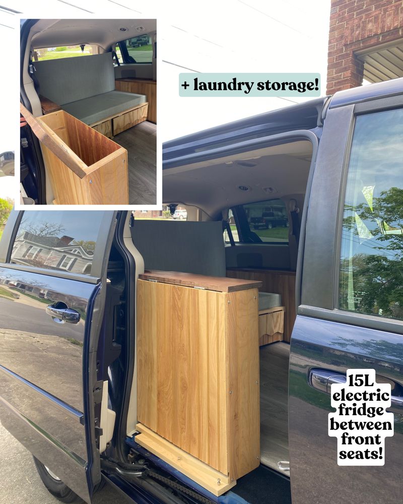 Picture 4/11 of a Minivan camper! High quality woodwork! for sale in Ogden, Utah