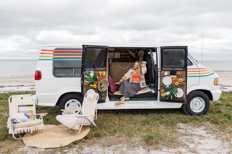 Picture 1/20 of a ☀️🌈🚐 vintage rainbow camper van for sale in Saint Petersburg, Florida