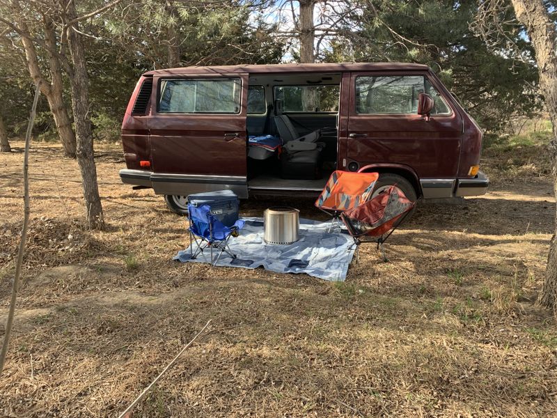 Picture 2/5 of a 1991 Vanagon tin top Burgundy power options for sale in Greeley, Colorado