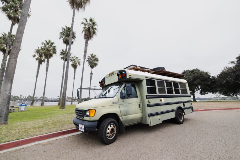 Picture 5/10 of a Off Grid Diesel Skoolie Conversion - Roof Deck - Turn Key for sale in San Diego, California
