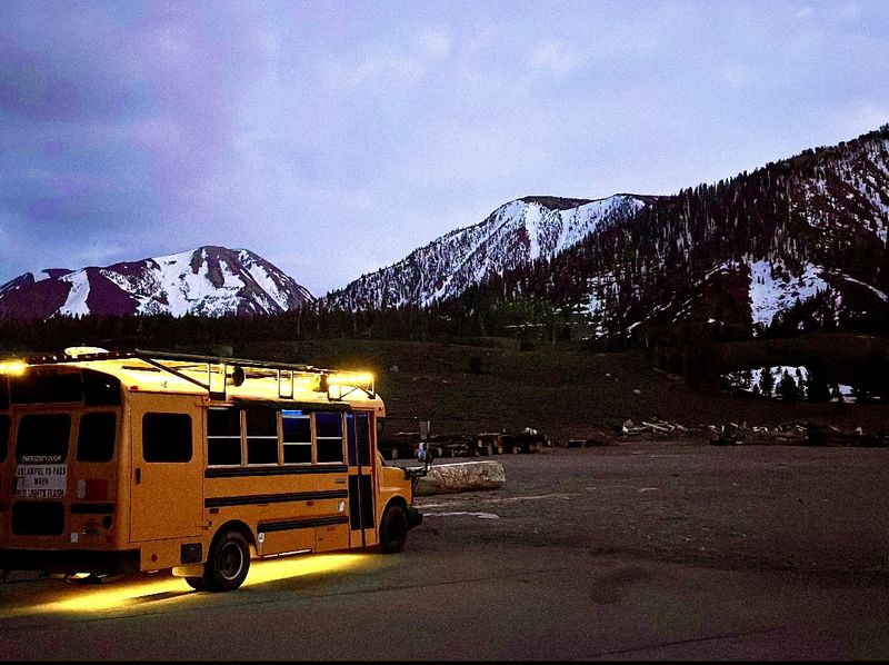 Picture 2/28 of a Off Grid Skoolie - - - Huge Shower - - -Roofdeck for sale in Mammoth Lakes, California