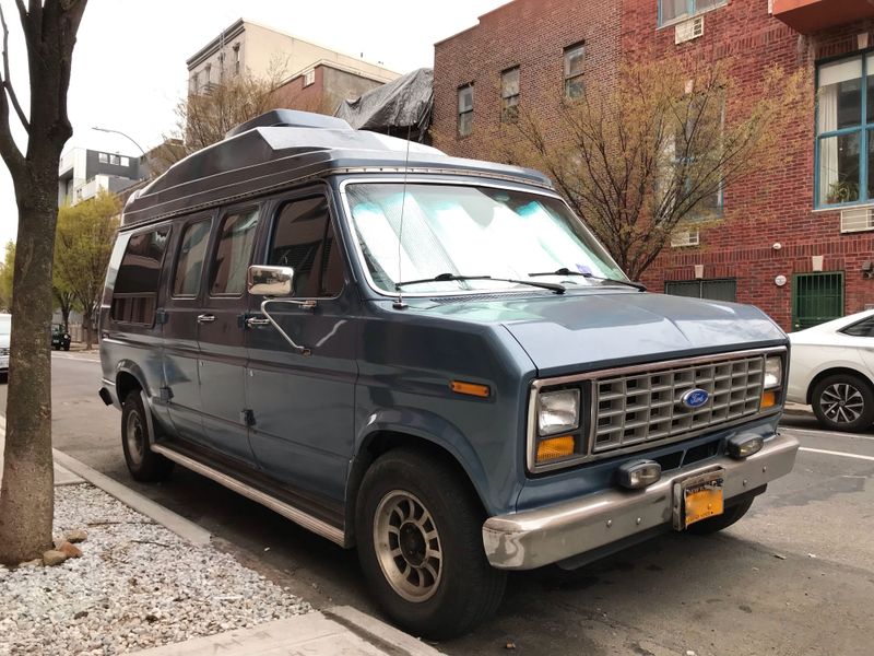 Picture 1/10 of a Pristine 1989 Ford E-150 Factory Camper; No Rust, Low Miles for sale in Brooklyn, New York