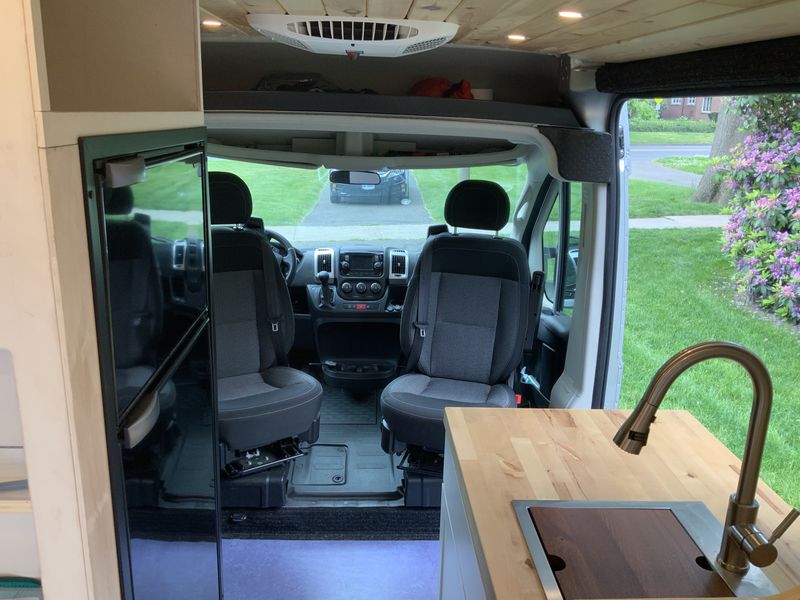 Picture 2/23 of a 2020 Custom knotty pine camper van with low miles  for sale in Wethersfield, Connecticut