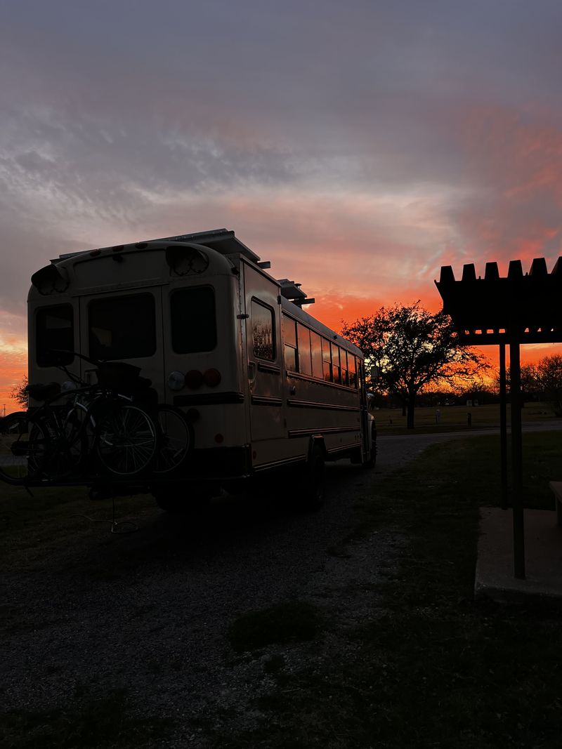 Picture 1/39 of a 31’ Off-Grid Skoolie • 1200W Solar • Pro Build • $47K for sale in Pennsville, New Jersey