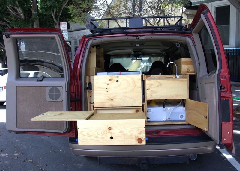 Picture 2/15 of a 1999 Chevy Astro AWD fully converted camper for sale in Seal Beach, California