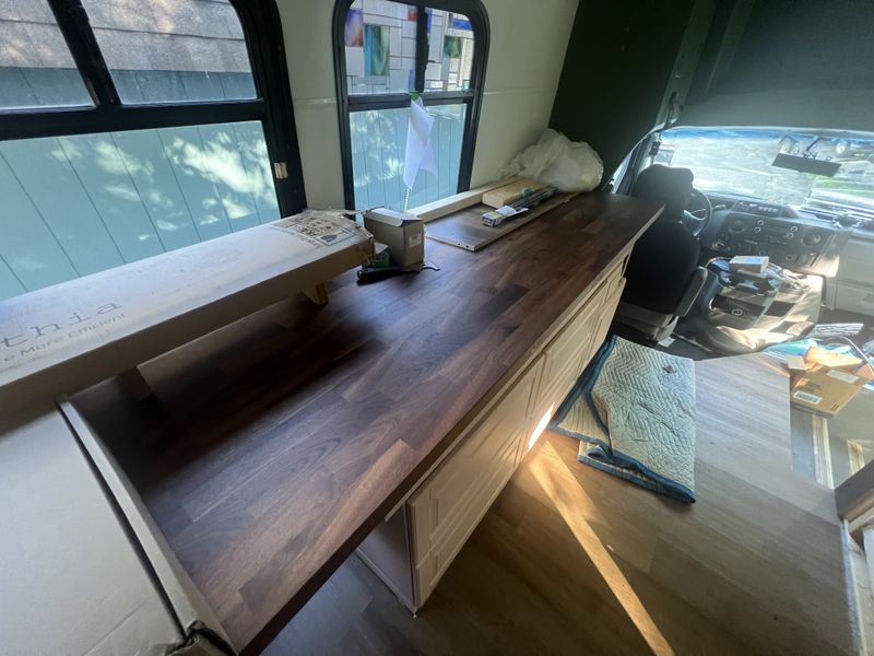 Picture 3/17 of a Ford E350 Shuttle Bus Partial Skoolie Build for sale in Pittsburgh, Pennsylvania