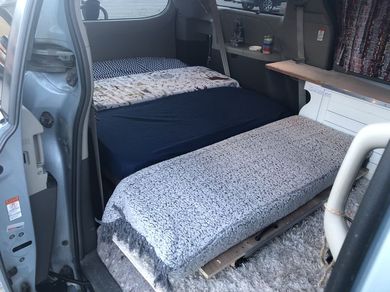 Picture 2/10 of a “The Blue Wonder” 2016 Toyota Sienna Minivan Camper for 1-2 for sale in Brattleboro, Vermont